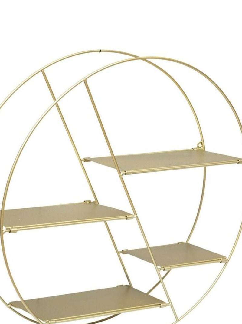 Étagère métal ronde Lara D50 or Doré/or - Kiabi