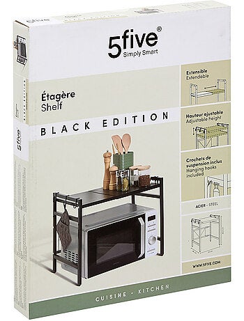 Etagère micro-onde extensible 1 étagère BLACK EDITION