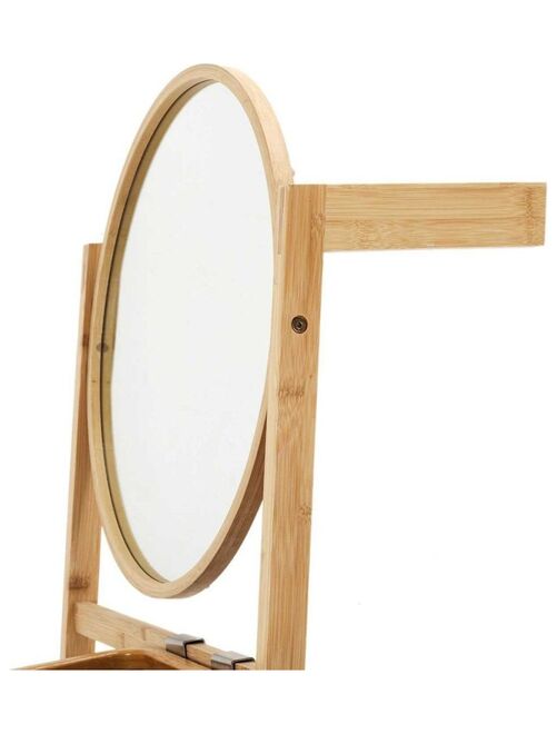 Etagère miroir bambou - Kiabi