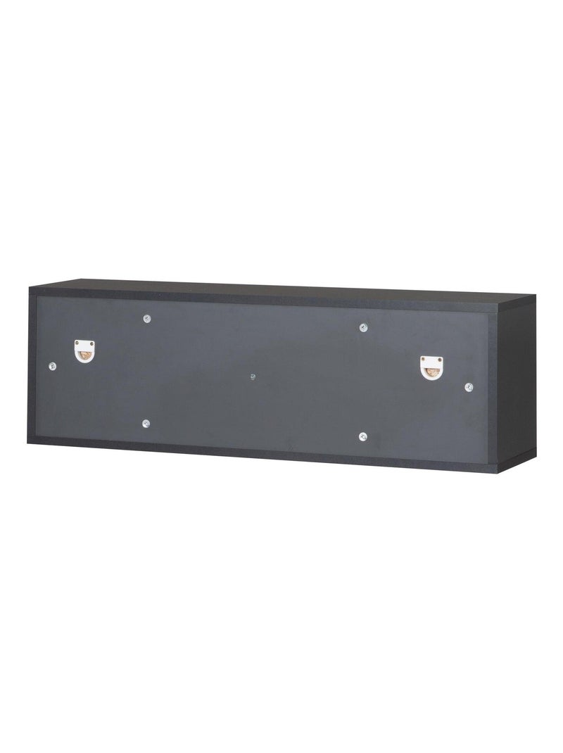 Étagère murale 2 niches en bois pour la chambre d'enfant 'Roba' gris anthracite - Kiabi