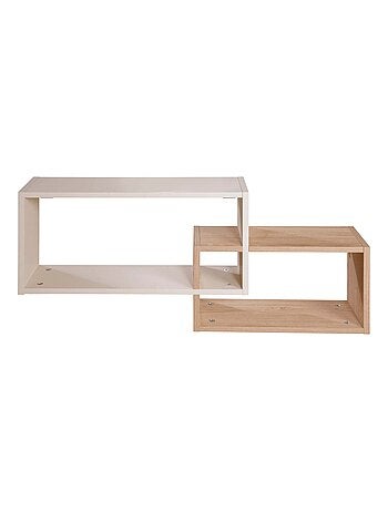 Étagère murale 2 niches en mélaminé pour chambre enfant 'Roba jil'