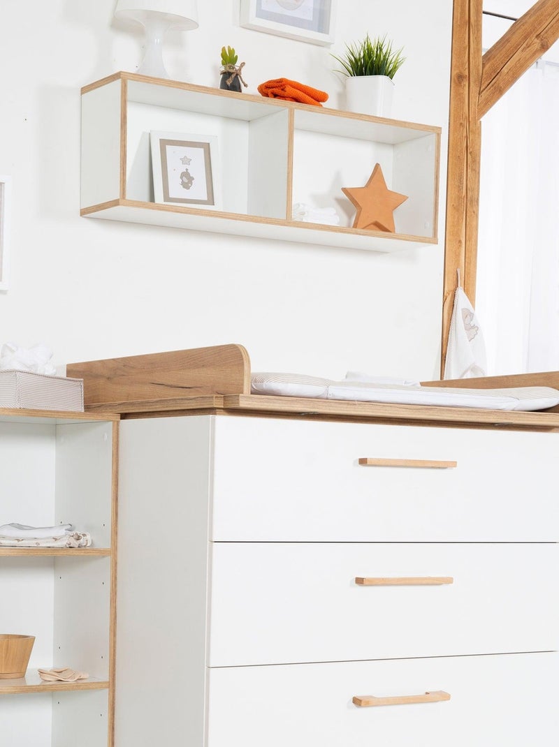 Étagère murale 2 niches pour chambre enfant 'Finn' - ROBA Blanc - Kiabi