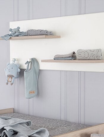 Étagère murale 2 tablettes et 2 patères 'Felicia' - ROBA