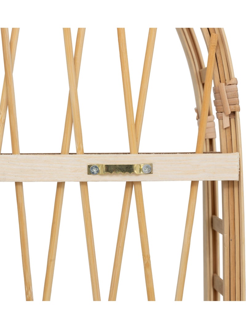 Étagère murale 3 niveaux en bambou ANAHI Beige - Kiabi