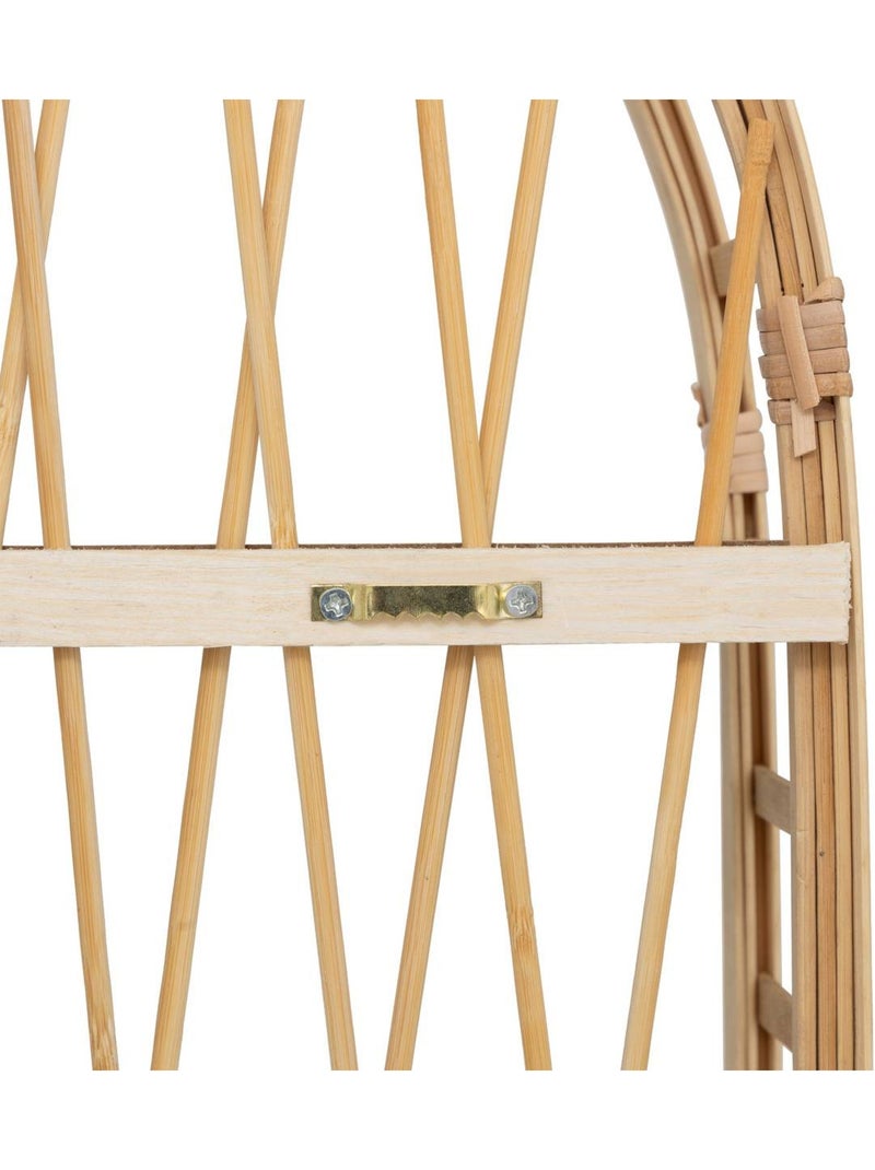 Étagère murale 3 niveaux en bambou ANAHI Beige - Kiabi