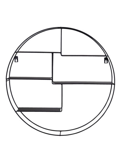 Étagère murale acier noir Ø 47 x 10 cm - House Nordic - Kiabi