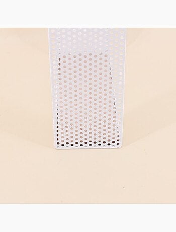 Etagère murale arche en métal blanc 32x25cm