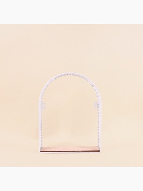 Etagère murale arche en métal blanc 32x25cm - Kiabi