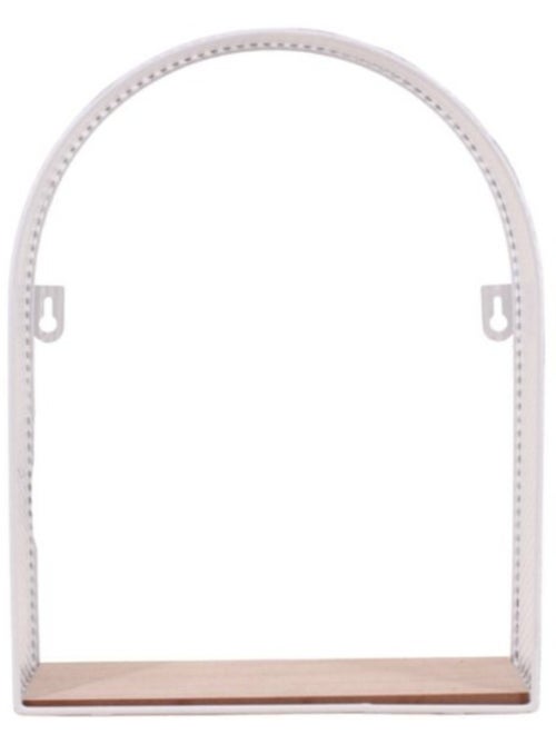 Etagère murale arche en métal blanc 32x25cm - Kiabi