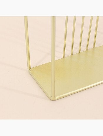 Etagère murale arche en métal doré 30x20cm