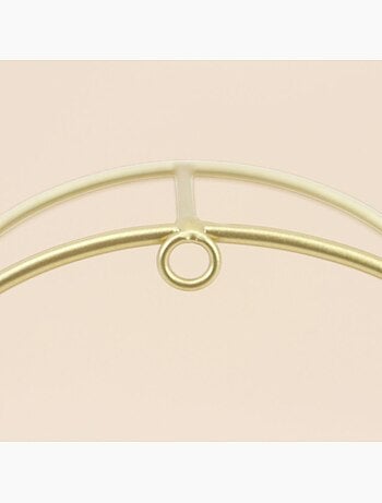 Etagère murale arche en métal doré 30x20cm