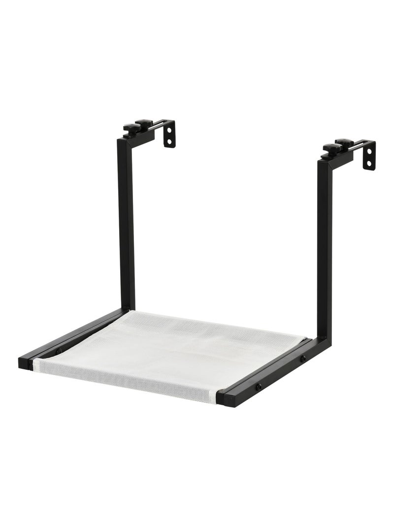 Étagère murale chat armature acier noir couchage PVC polyester crème Beige/Blanc - Kiabi
