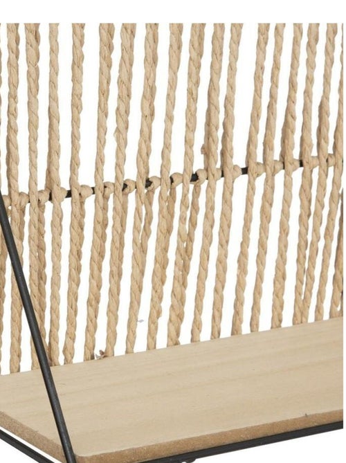 Étagère murale corde et métal Cosy - Kiabi Étagère murale corde et métal Cosy - Kiabi