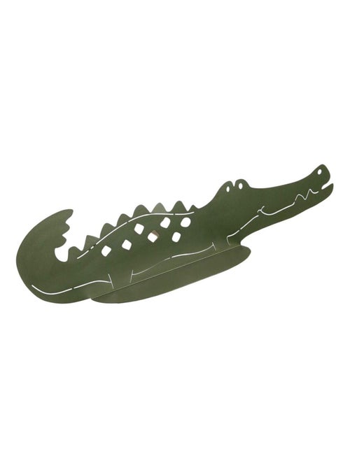 Etagère murale crocodile en métal LE ROI DE LA JUNGLE - Kiabi