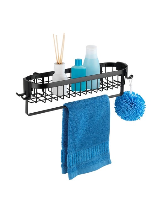 Etagère murale de salle de bain indus Classic - L. 35 cm - Noir - Kiabi