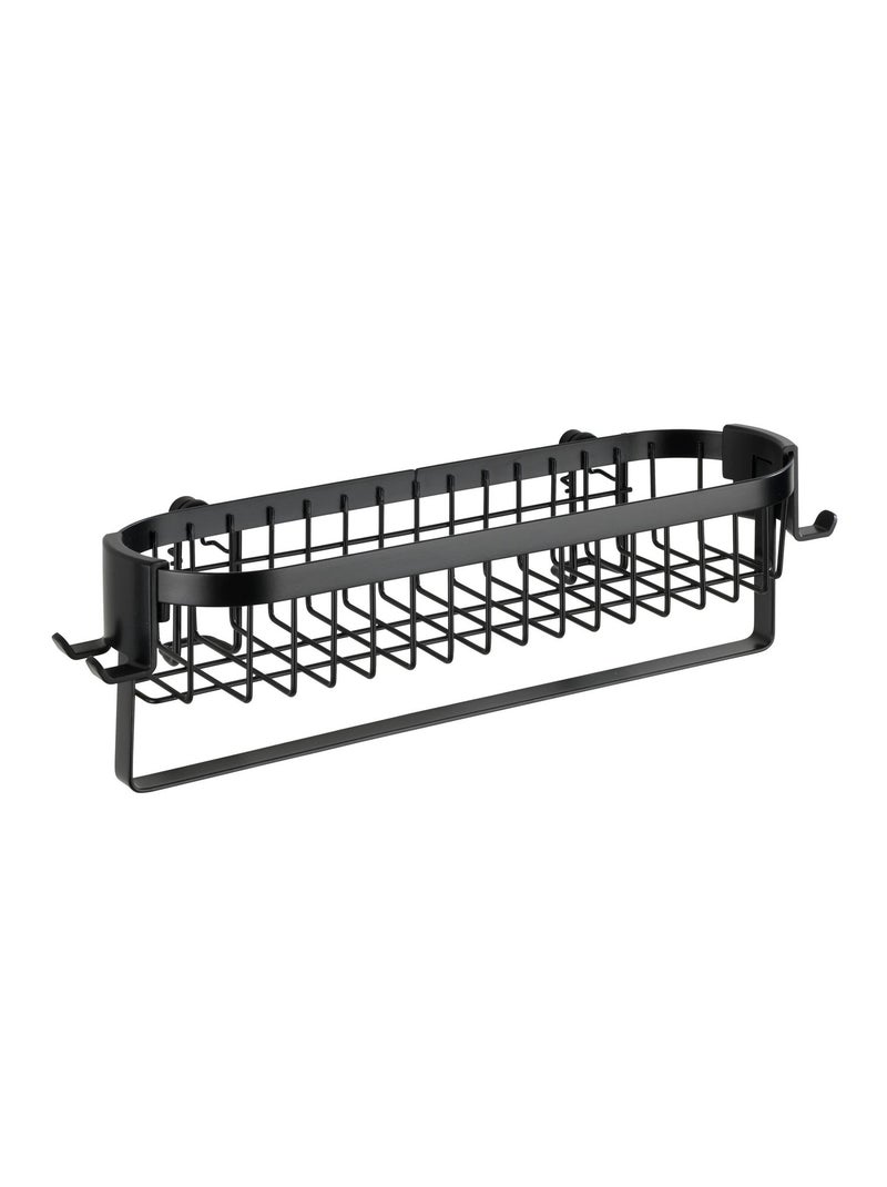 Etagère murale de salle de bain indus Classic - L. 35 cm - Noir Noir - Kiabi