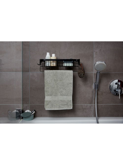 Etagère murale de salle de bain indus Classic - L. 35 cm - Noir - Kiabi