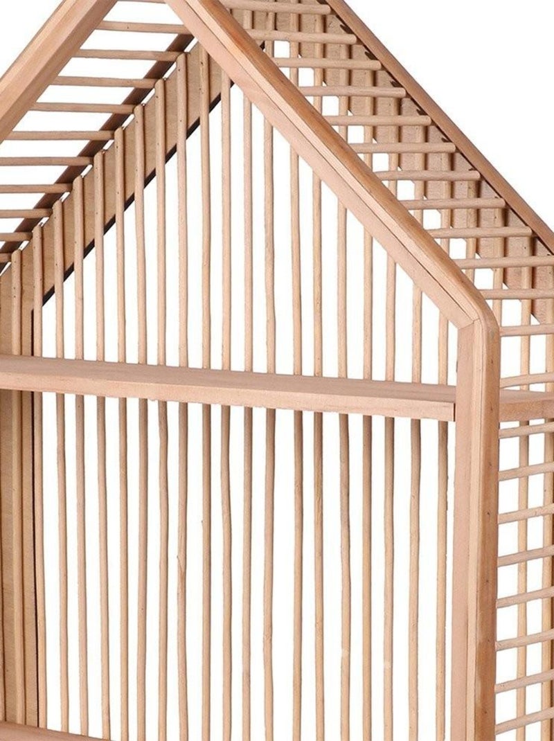 Étagère murale design maison 2 niveaux Beige - Kiabi