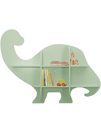 Etagère murale dinosaure 5 espaces de rangement Brachi