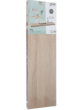 Etagère murale effet bois à fixation invisible fixy