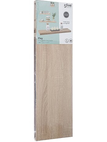 Etagère murale effet bois à fixation invisible fixy