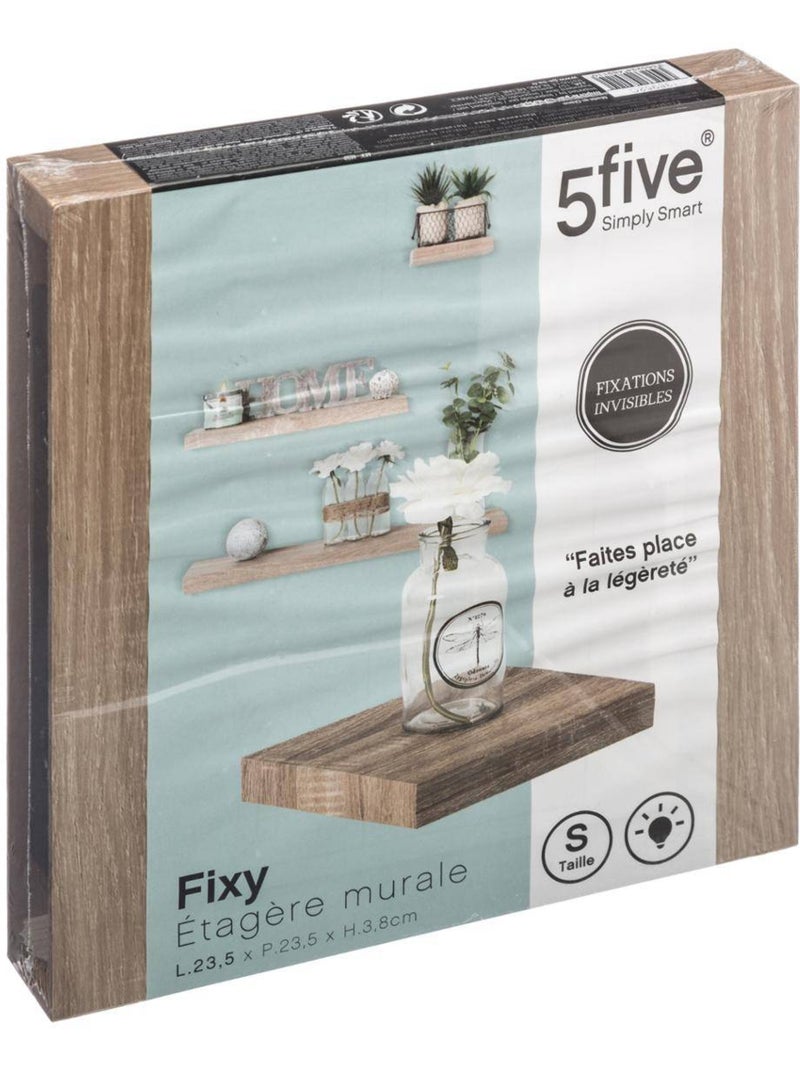 Etagère murale effet bois à fixation invisible FIXY Beige - Kiabi