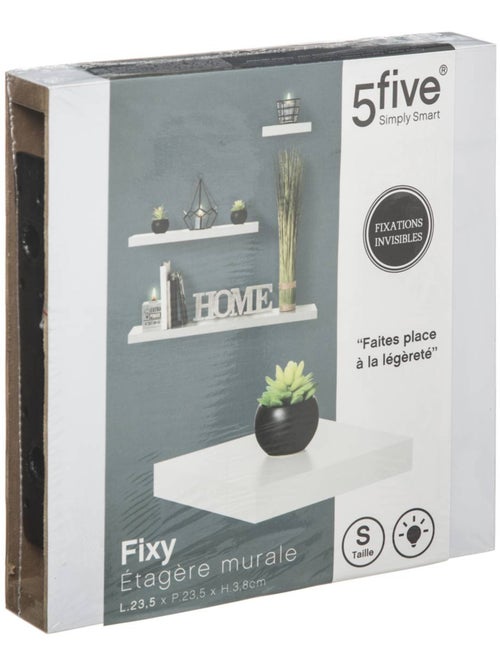Etagère murale effet bois à fixation invisible FIXY - Kiabi Etagère murale effet bois à fixation invisible FIXY - Kiabi