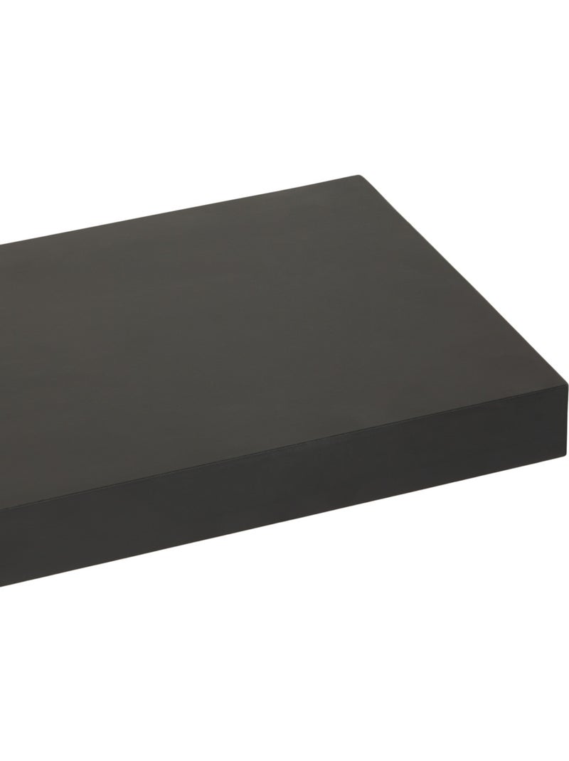 Etagère murale effet bois à fixation invisible fixy Noir - Kiabi