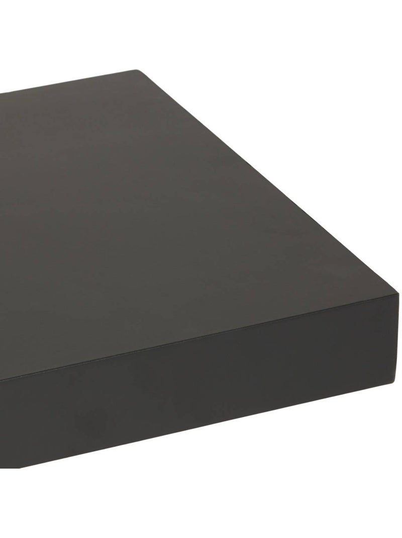 Etagère murale effet bois à fixation invisible FIXY Noir - Kiabi