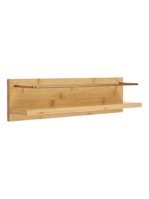 Étagère murale Ember - Étagère murale, bambou, nature 45x10x12 cm - Kiabi