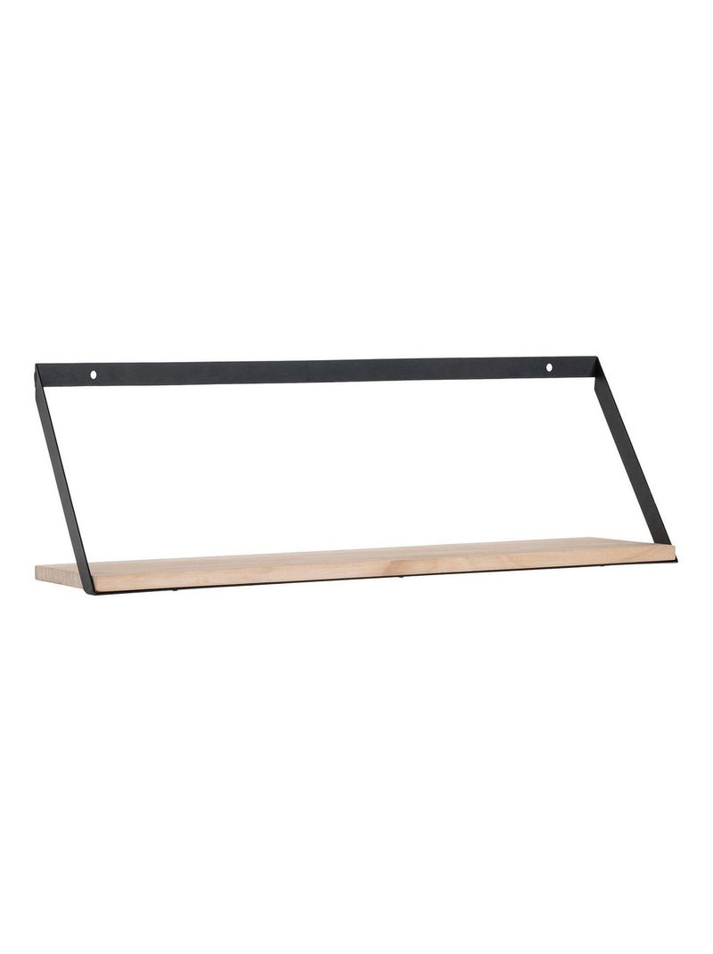 Étagère murale en acier et pin 55 x 14 x 18 cm - House Nordic Beige - Kiabi