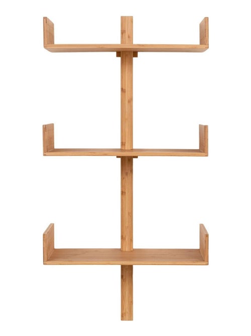 Étagère murale en bambou naturel 50 x 102 cm - House Nordic - Kiabi