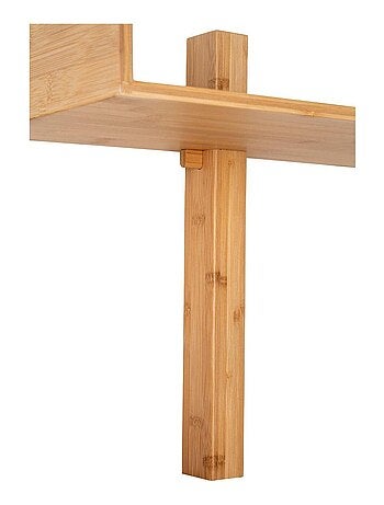 Étagère murale en bambou naturel 50 x 36 cm - House Nordic