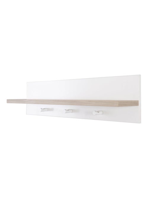 Étagère murale en bois avec 3 patères pour la chambre d'enfant 'Roba moritz' - Kiabi
