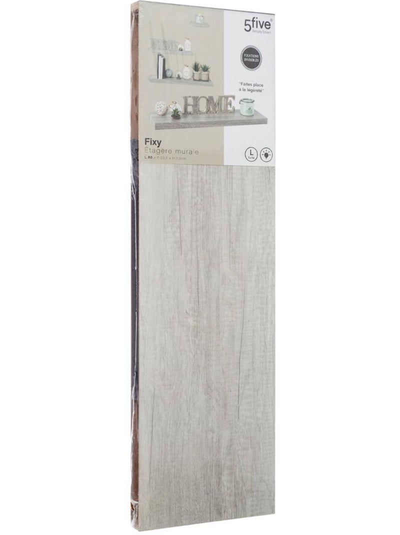 Étagère murale en bois fixy Gris - Kiabi
