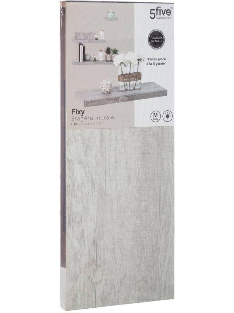 Étagère murale en bois FIXY Gris - Kiabi