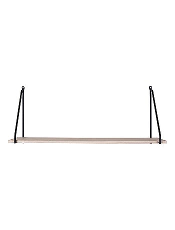 Étagére murale en bois naturel avec cadres noirs - House Nordic