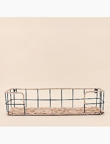 Etagère murale en corde et métal 55cm
