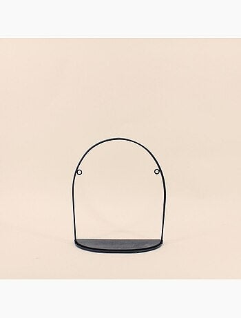 Etagère murale en métal noir 30x25cm
