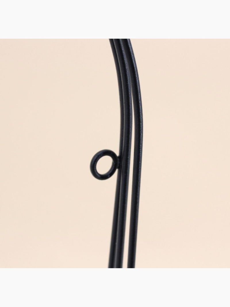 Etagère murale en métal noir 30x25cm Noir - Kiabi