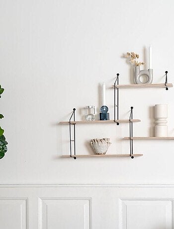 Étagère murale en pin 60 x 15 x 44 cm - House Nordic