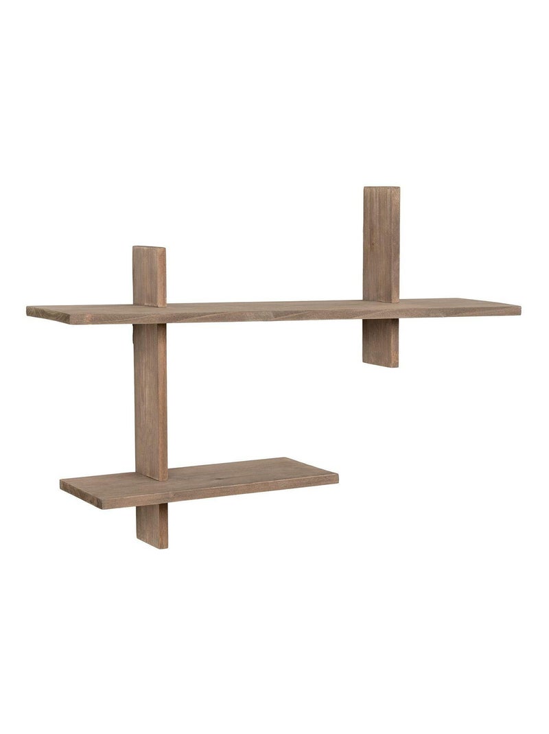 Étagère murale en pin 60 x 15 x 44 cm - House Nordic Marron - Kiabi