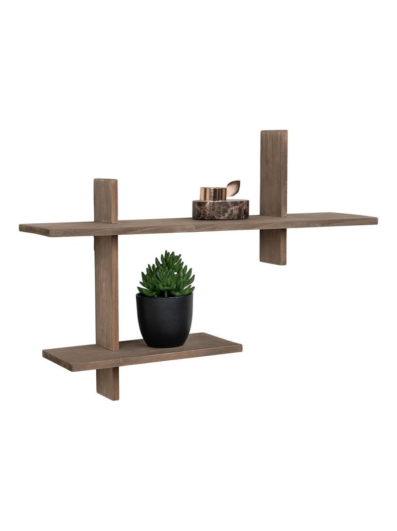 Étagère murale en pin 60 x 15 x 44 cm - House Nordic Marron - Kiabi