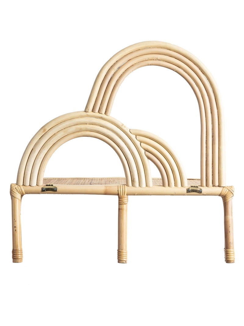 Etagère murale en rotin ALLEGRA 'Deko&co' Beige - Kiabi