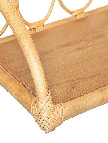 Etagère murale en rotin