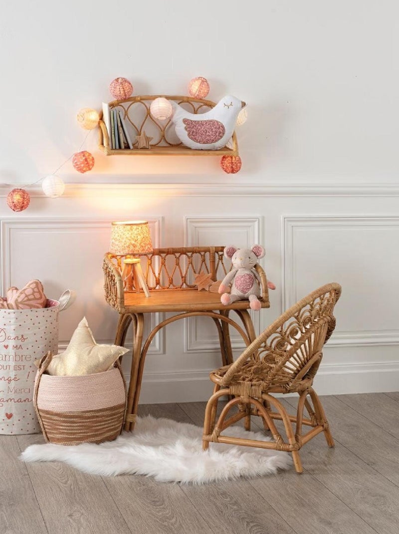 Etagère murale en rotin Beige - Kiabi