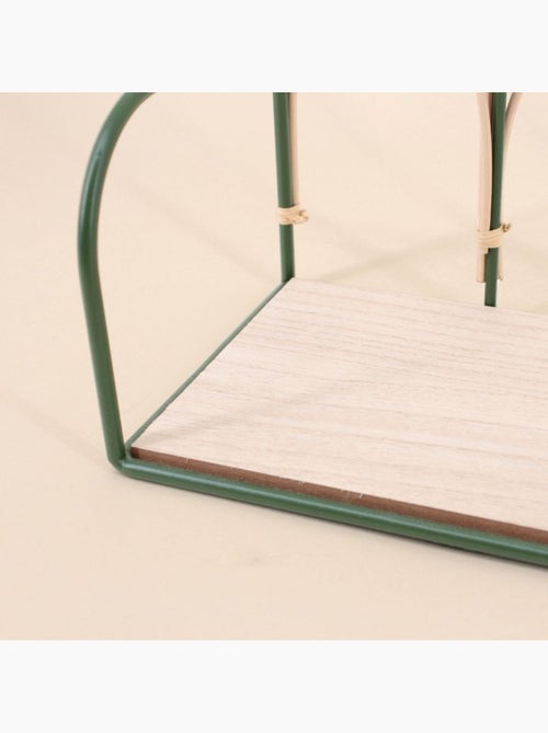 Etagère murale en rotin et métal 45cm - Kiabi Etagère murale en rotin et métal 45cm - Kiabi