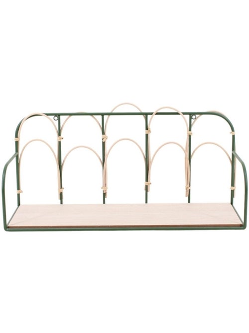 Etagère murale en rotin et métal 45cm - Kiabi Etagère murale en rotin et métal 45cm - Kiabi