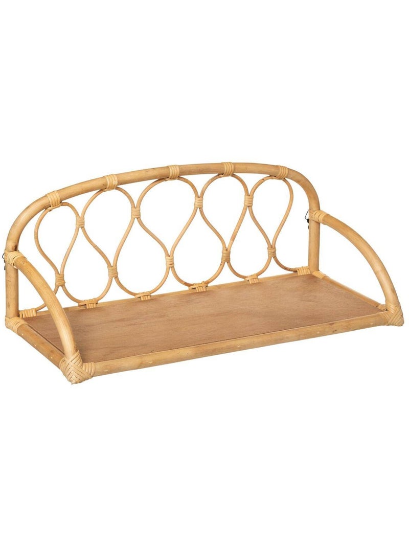 Étagère murale enfant en rotin COLETTE Beige - Kiabi