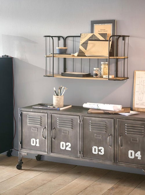 Etagère murale esprit indus - Kiabi